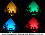 PTL - LED Outdoor Flood 30 W RGB Architekturbeleuchtung