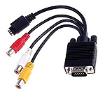 Adapter VGA-Male Chinch-VHS-S