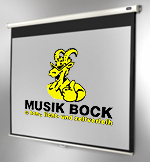 Leinwand Musik Bock Logo
