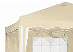 Partyzelt Marktzelt Faltzelt Pavillon 3 m x 3 m beige